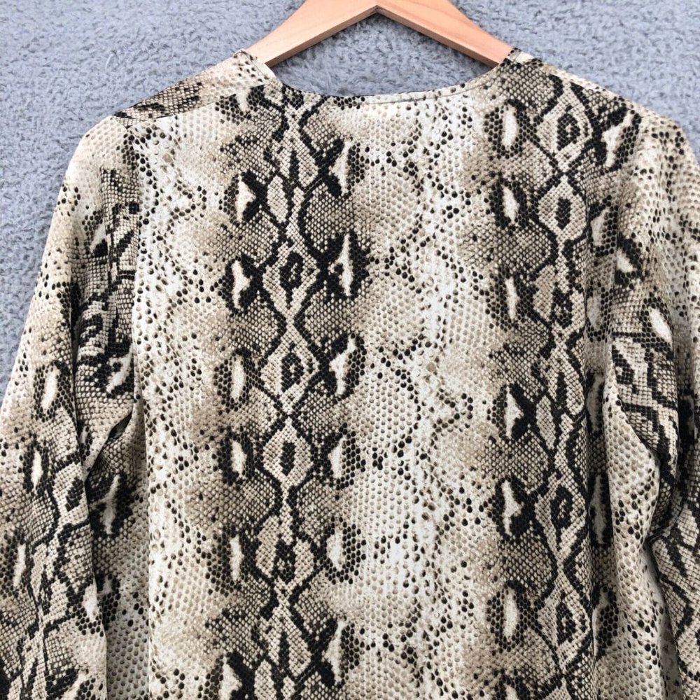 Entro Kimono Womens Small Ivory Python Print Open… - image 4